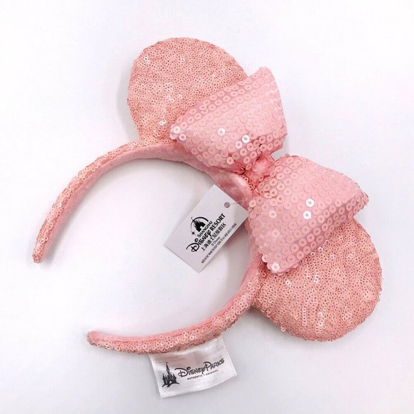 NEW Disney Parks Millennial Pink Sequin Headband - Picture 3 of 6